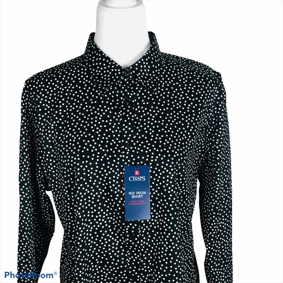 Chaps Tops - CHAPS No Iron Long Sleeve Button Down Shirt